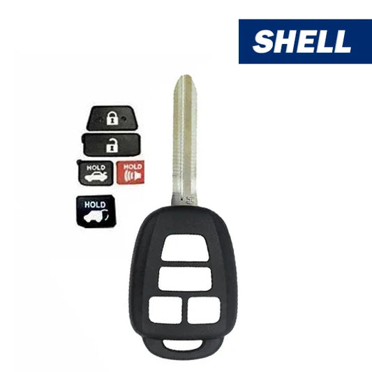 2012-2014 Toyota Camry Corolla 4-Button Remote Head Key Shell Aftermarket